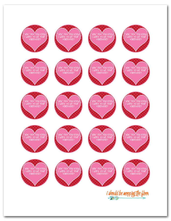 i should be mopping the floor Free Printable PlayDoh Valentines
