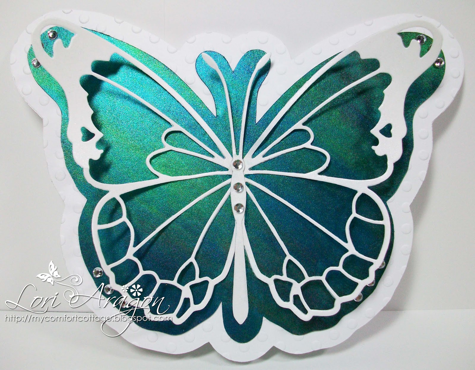 My Comfort Cottage How to Create a Butterfly Card Freebie and Challenge!
