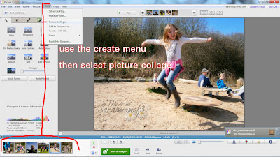 make a photo collage in picasa