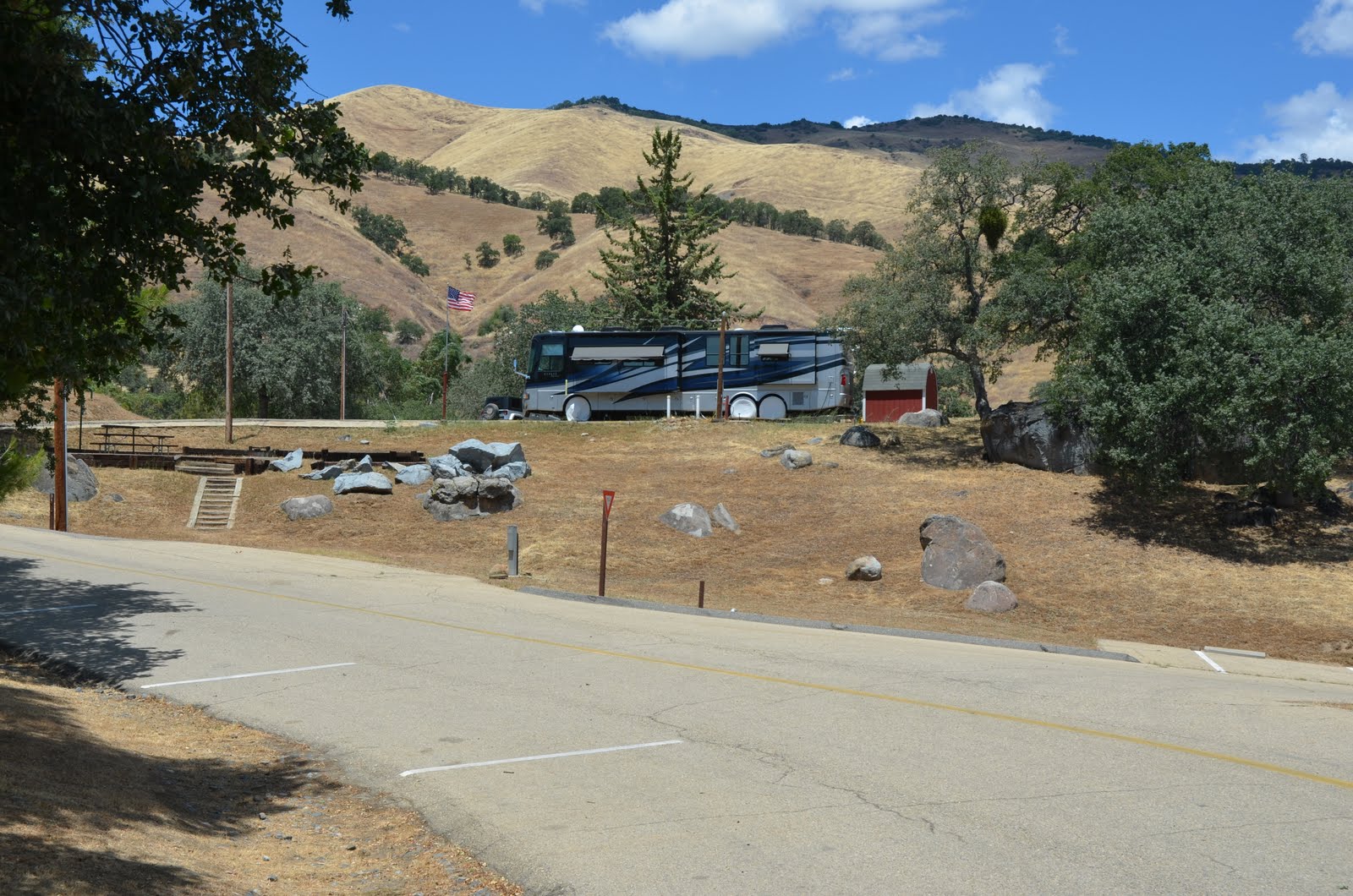 RVing Beach Bums Pine Flat Lake/Island Park Near Fresno, CA