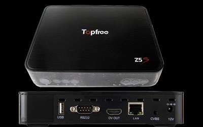 Atualização para o receptor TopFree Z5S HD V5.06B