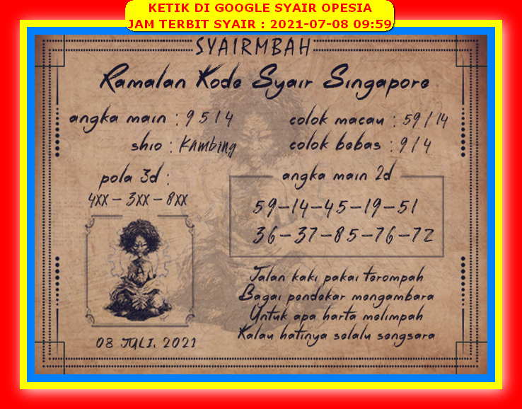 1 New Message Kode Syair Singapore 8 Juli 2021 Forum Syair Togel Hongkong Singapura Sydney