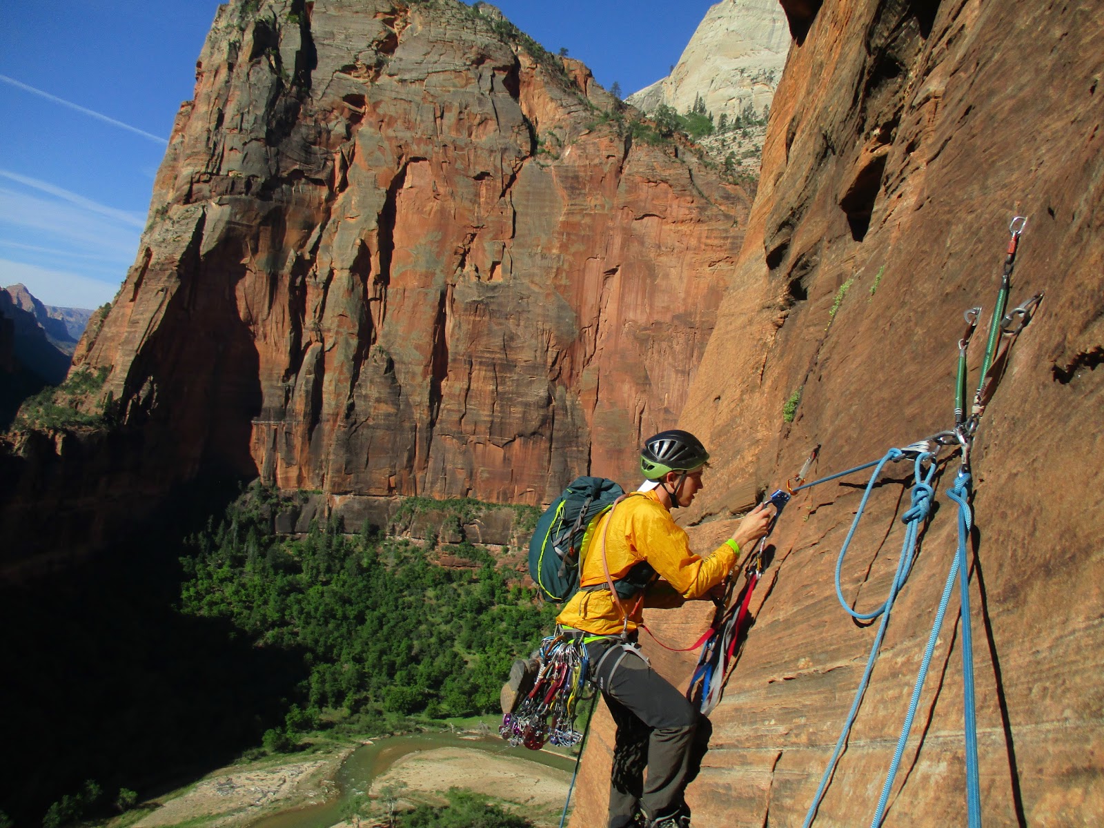 Climbing Trip Reports Touchstone Wall in Zion Derek's First Big Wall