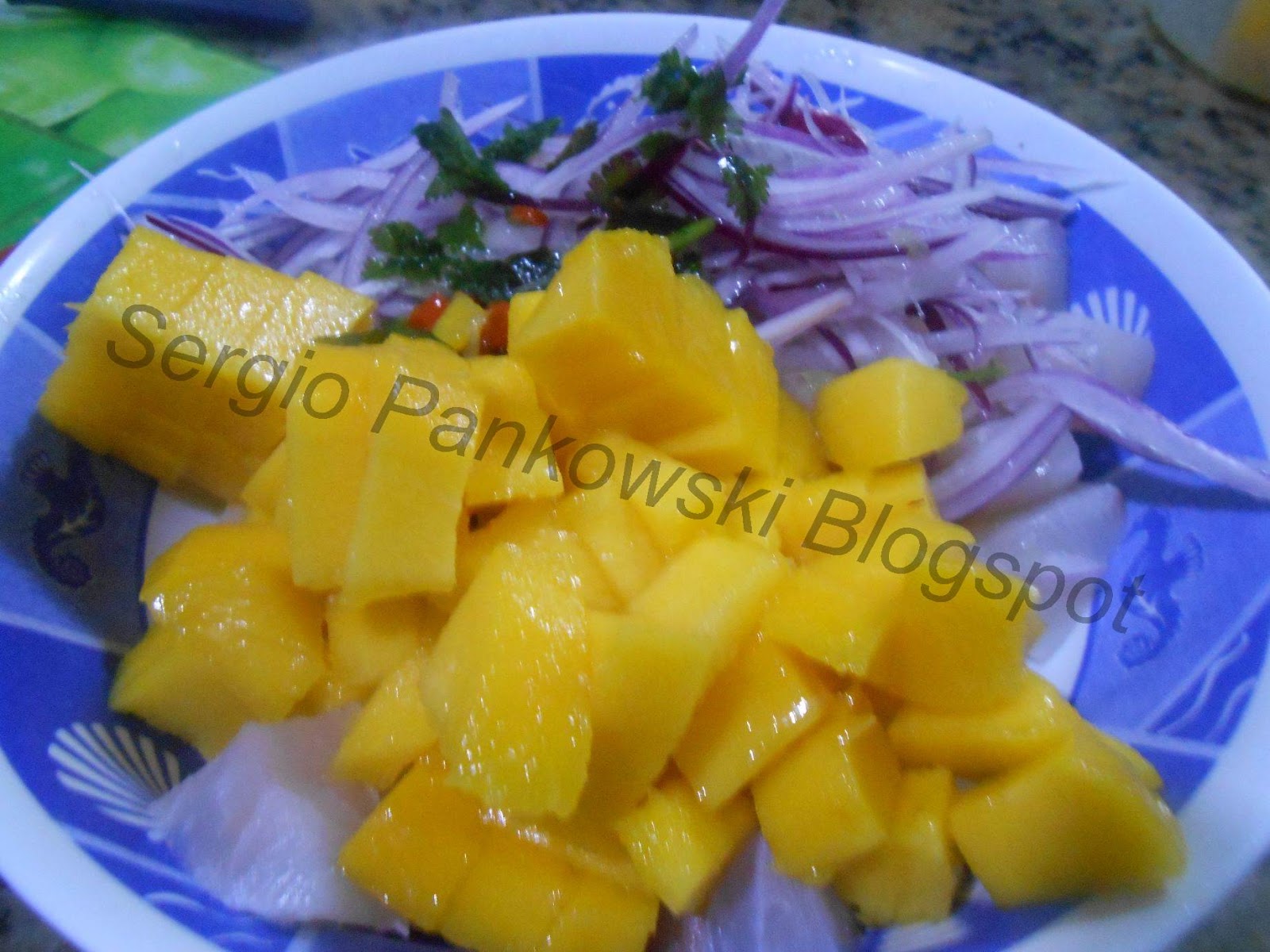 Sergio Pankowski Gastronomia Ceviche Tilápia e manga