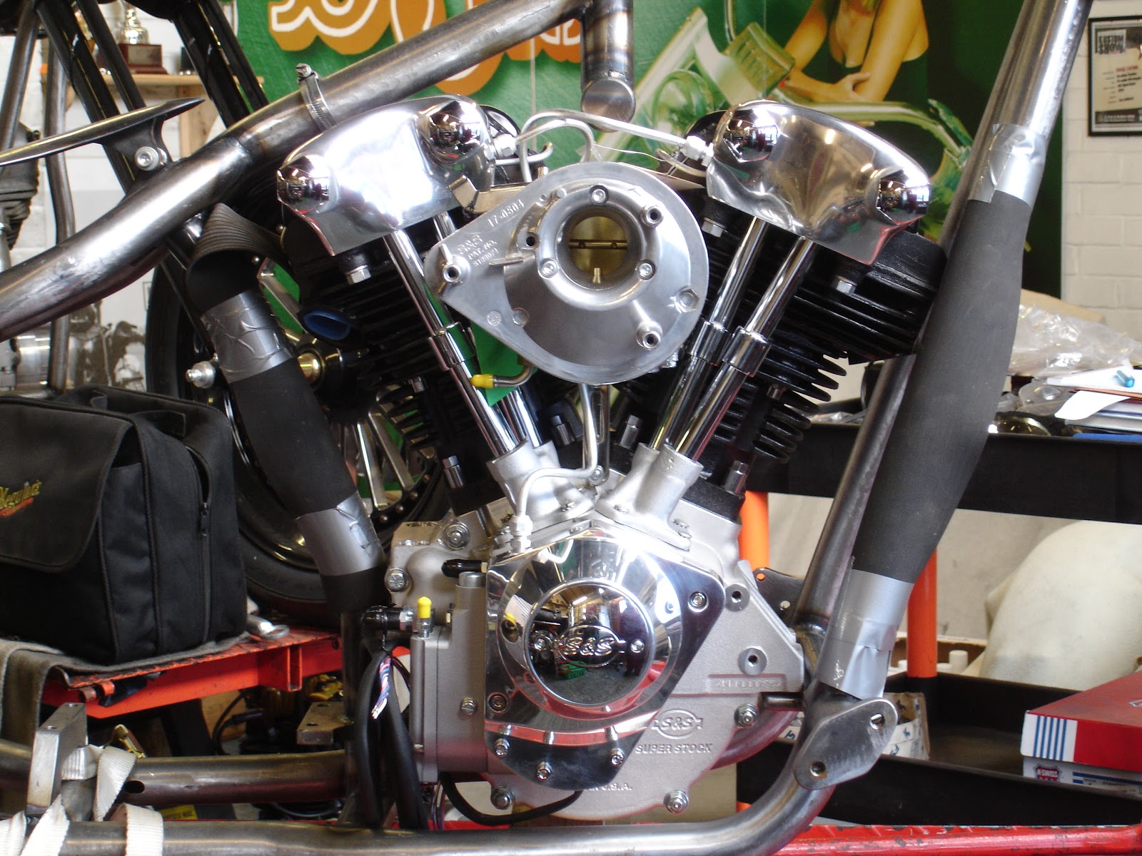 Destiny Cycles: Tony with his S&S KN-Kone 93 cu inch motor