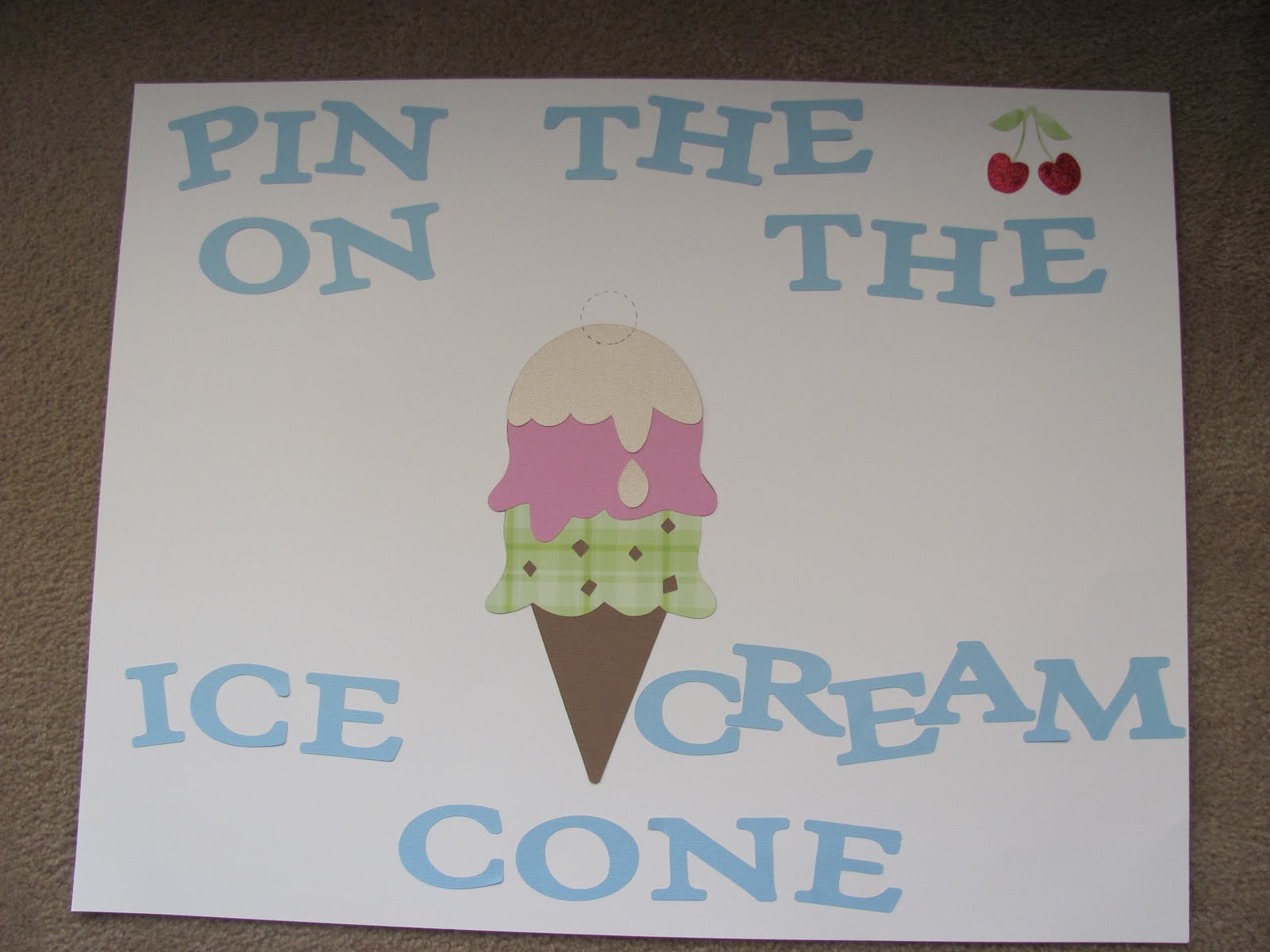 The Little Back Porch : Pin the Cherry on the Ice Cream Cone