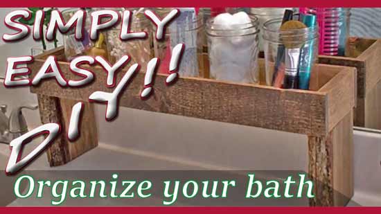 Simply Easy DIY: DIY Bathroom Countertop Organizer