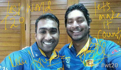 Mahela Jayawardene and Kumar Sangakkara at the #WT20 2014 | Planet "M"