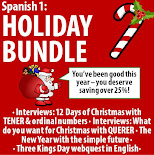Spanish 1 - Holiday BUNDLE!