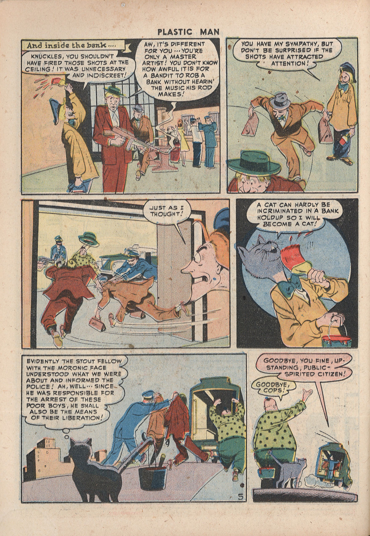 Read online Plastic Man (1943) comic -  Issue #8 - 30