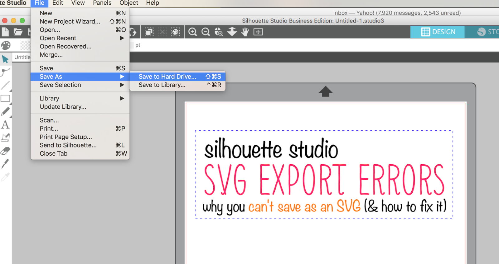 How To Save As Svg In Silhouette Studio And Jpeg And Pdf Too Silhouette School