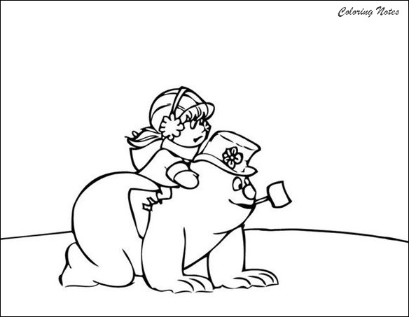 20 Cute Snowman Coloring Pages for Kids Easy, Free and Printable