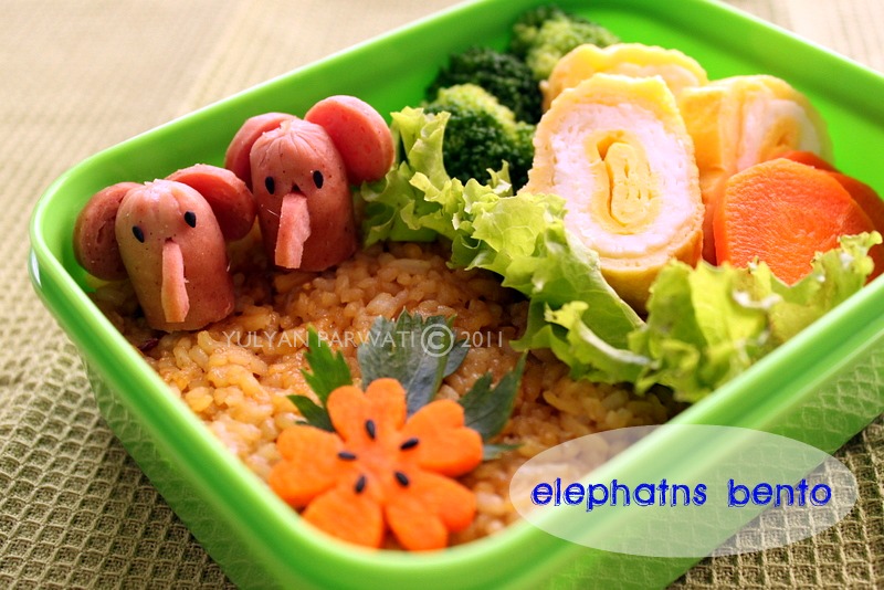 Cooking With Love: Elephants Bento