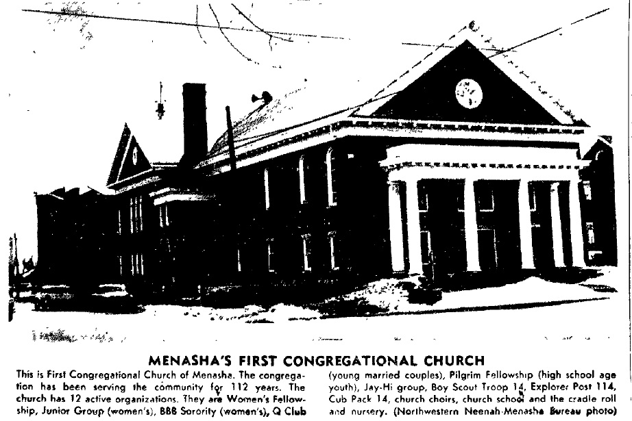 MENASHA Church History