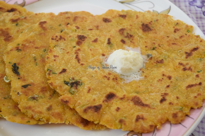 Makai Mooli Ka Paratha - Easy Winter Breakfast Recipe - Magic of Indian Rasoi -Priya R
