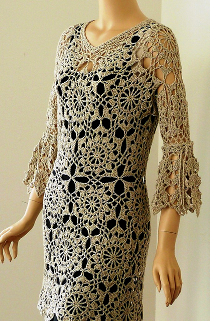 Lace dress Crochet pattern