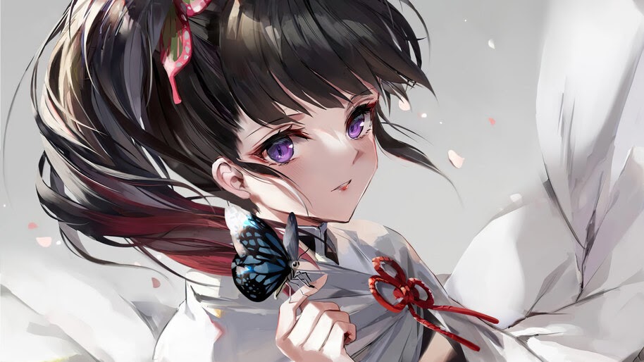 Kanao Tsuyuri, Demon Slayer, Kimetsu no Yaiba, 4K, #5.2555