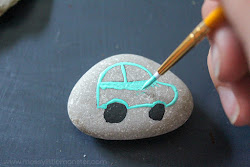 rocks paint rock painting painted village step easy monster sealing