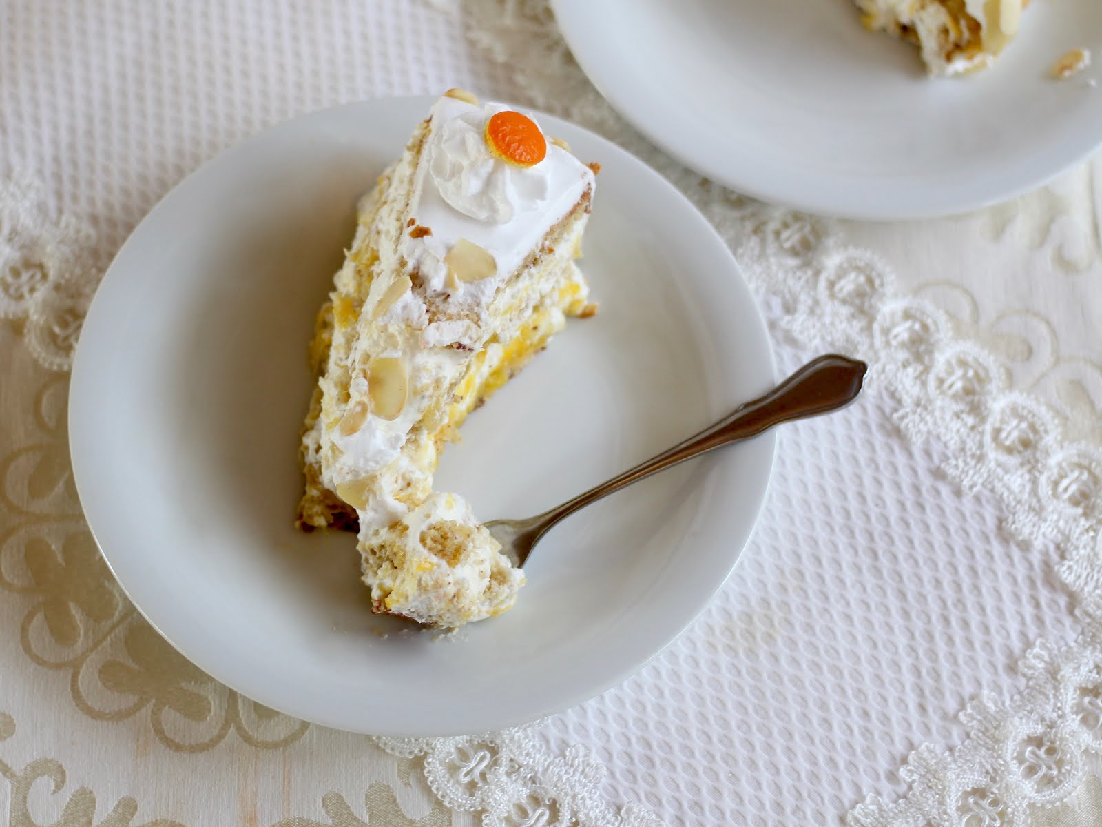Saftige Orangen-Mandelbiskuit-Torte - Winterzauber-Torte - Rezept und Video