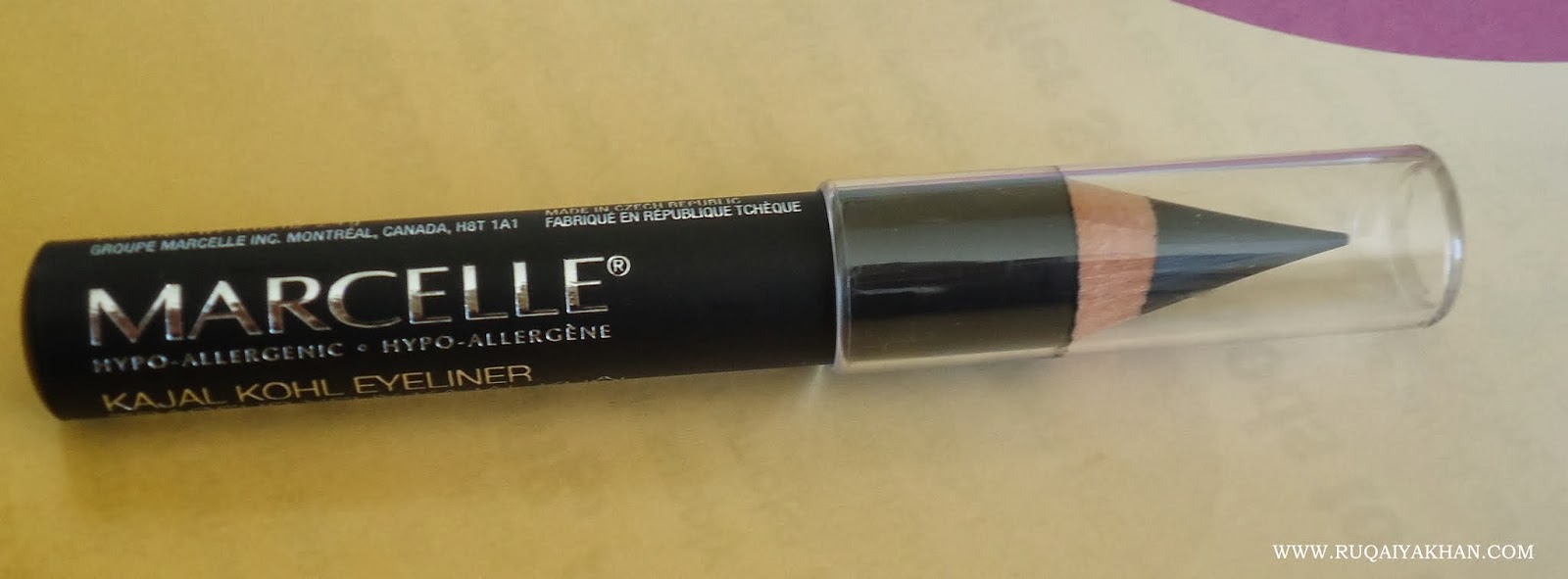 Ruqaiya Khan Marcelle Kajal Kohl Eyeliner in Blackest Black Review