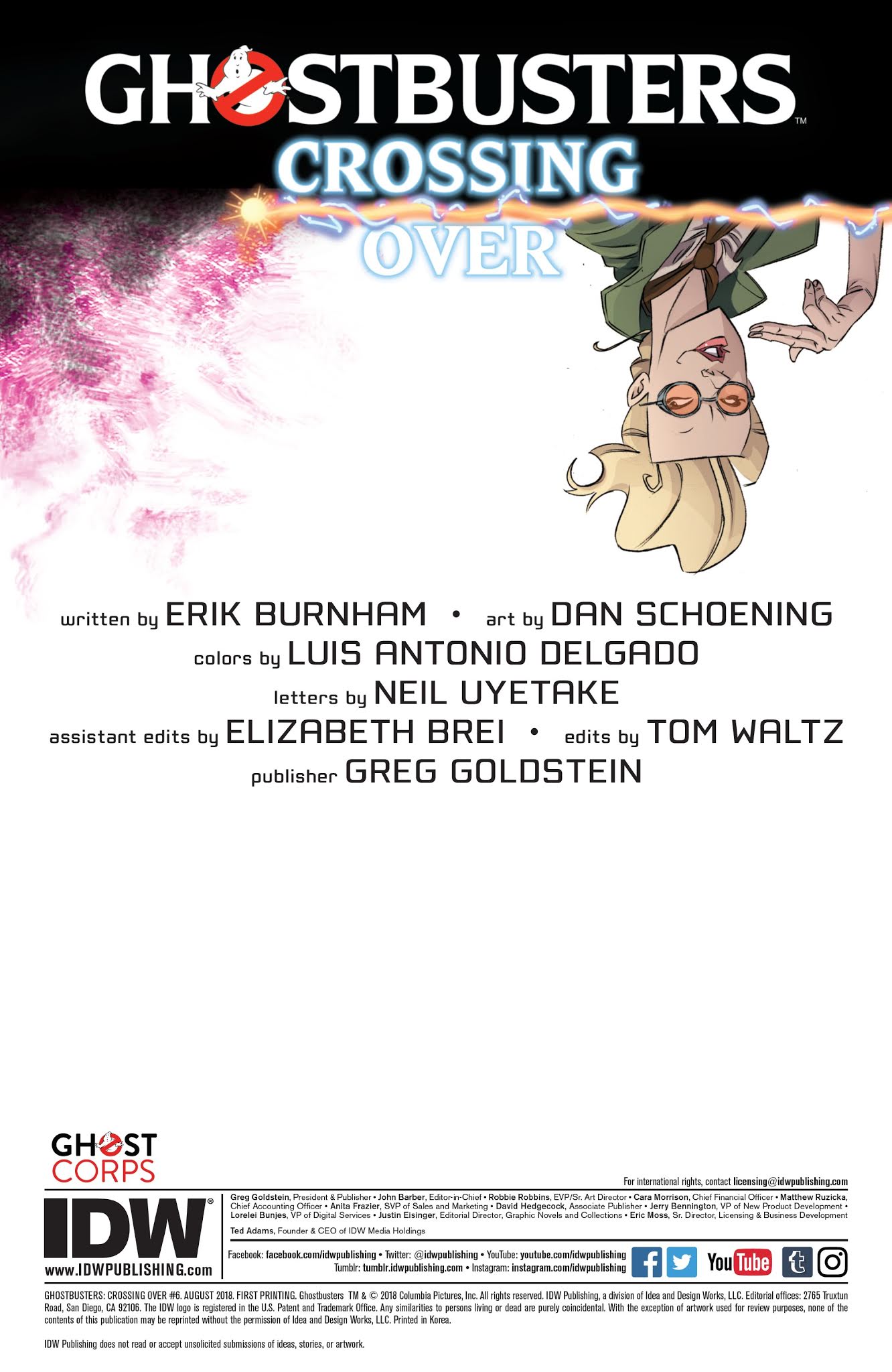 Ghostbusters Crossing Over Issue 6 Viewcomic Reading - 