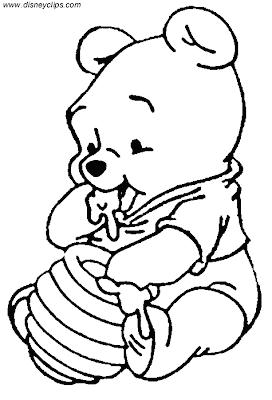 Baby Winnie The Pooh Coloring Pages 4