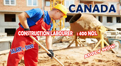 CONSTRUCTION LABORER IN CANADA - APPLY NOW ONLINE
