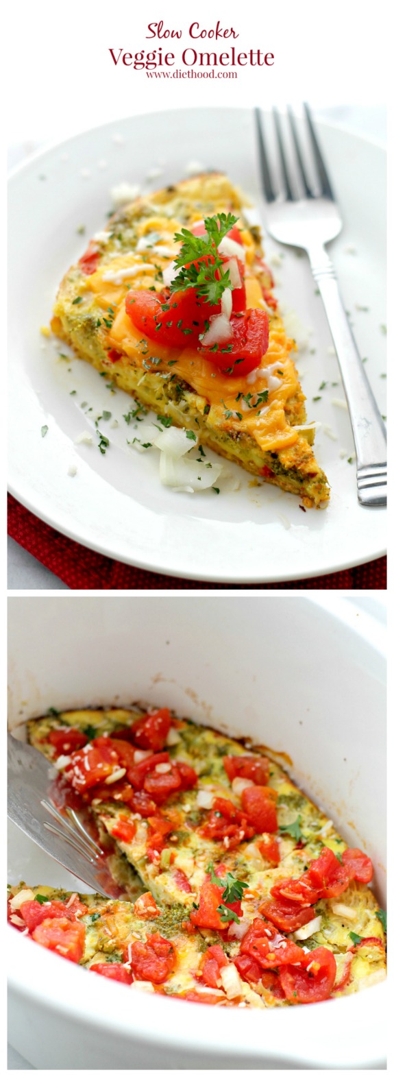 Slow Cooker from Scratch® Casserole Crock Saturdays Slow Cooker Veggie Omelette from Diethood
