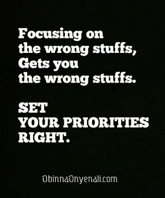 Motivational quotes about life and setting priorities right