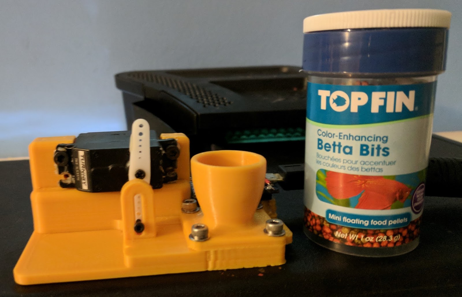 Buildin' Projects Arduino controlled 3D Printed Automatic Fish Feeder