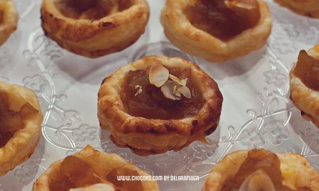 Tartaletas de crema pastelera y manzana - Mini apple pies