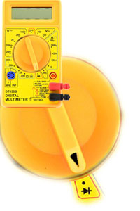 how to test diode using digital multimeter - electronic notes