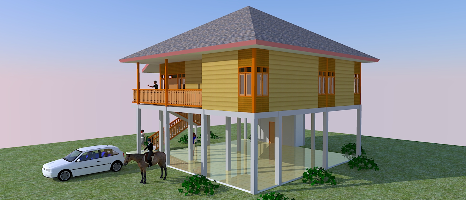 Plan Rumah Kayu Kampung Design Rumah Terkini