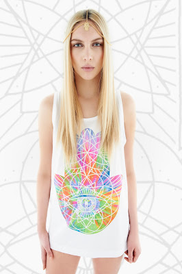 iamVibes Tie Dye Geometric Vest 