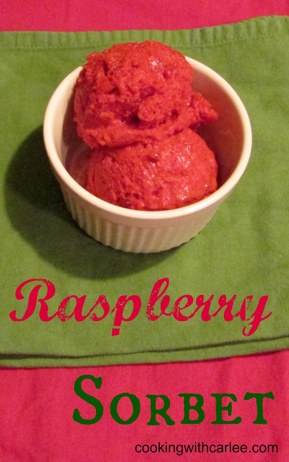 Cooking With Carlee Raspberry Sorbet (with honey) Mondays with MiMi