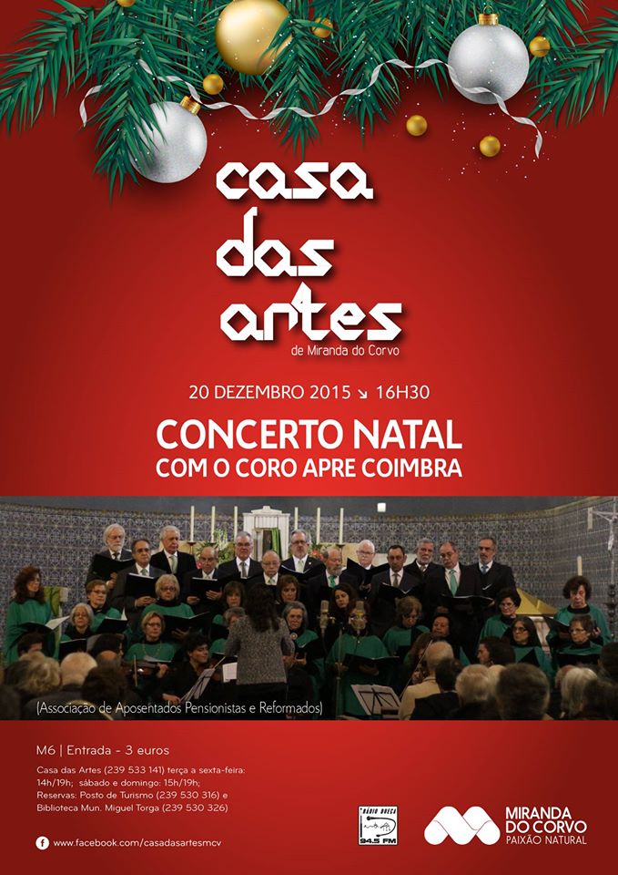 Coro APRe! Coimbra. Concerto de Natal em Miranda do Corvo