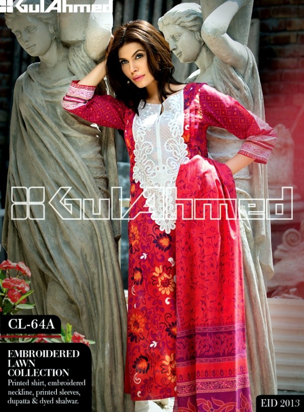 Gul Ahmed Eid Dress Collection 2014-Gul Ahmed Festive Lawn New ...