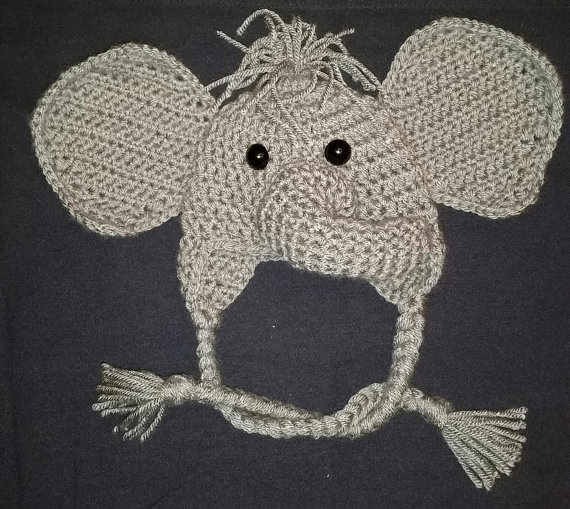 crochet baby elephant outfit