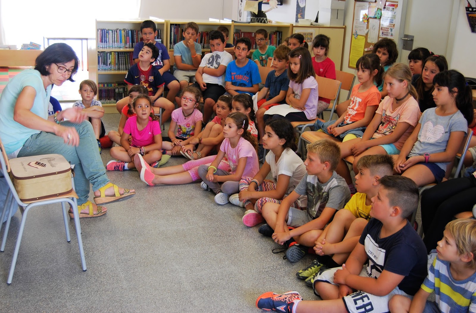 Biblioitaca Eulàlia Canal ens visita