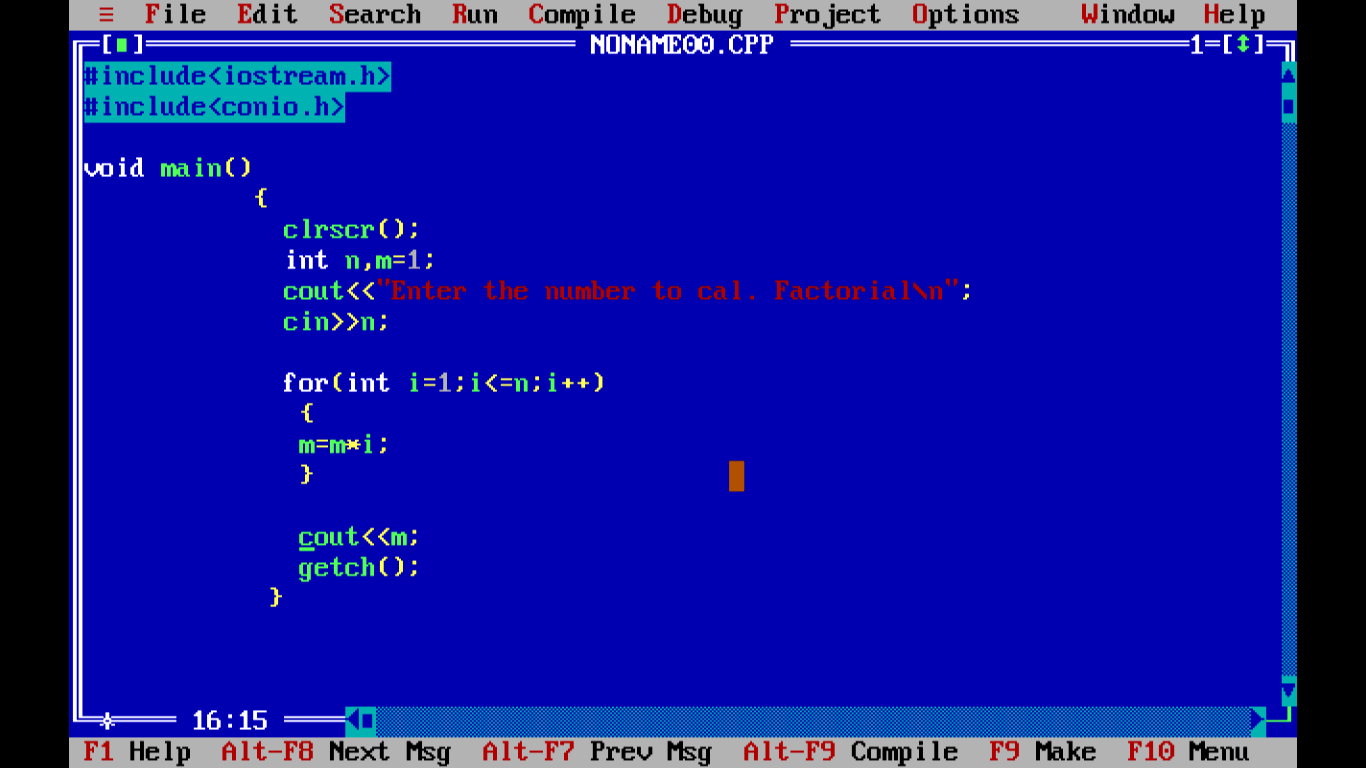 KR Code Corner: How to find factorial of a number in c++
