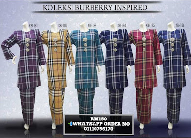 BAJU KURUNG BURBERRY INSPIRED