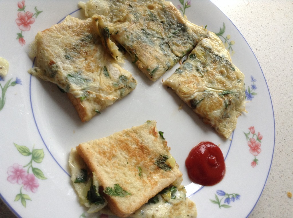 Cooking With Swapna: Homemade Indian street style Egg Bread Omelette