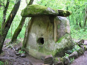 Photo of typical dolmen volumetric rock infrasound receiver, what for, purpose