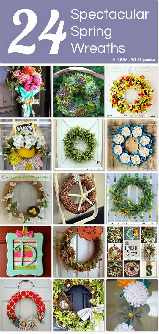 Wreaths-spring-décor-door-homemaking-ideas-floral