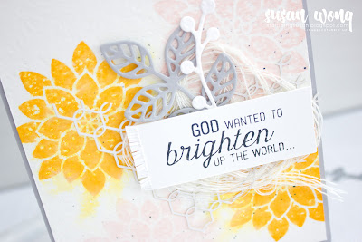 Flourishing Phrases by Stampin' Up! Watercolour Card - Susan Wong for Fancy Friday