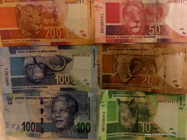 billetes de sudáfrica
