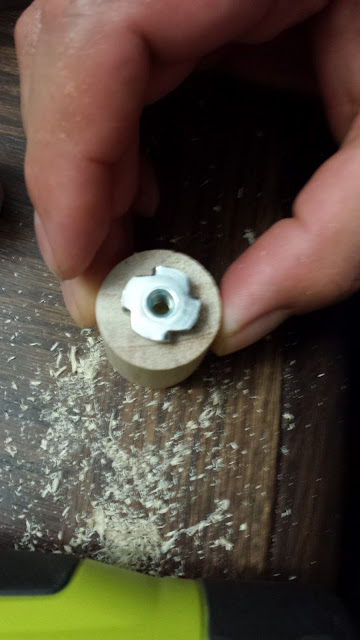 How to DIY wood knobs t-nuts