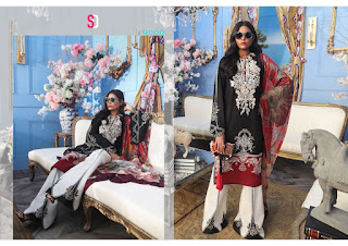 Pakistani Suits: Shraddha Designer Muzlin collection