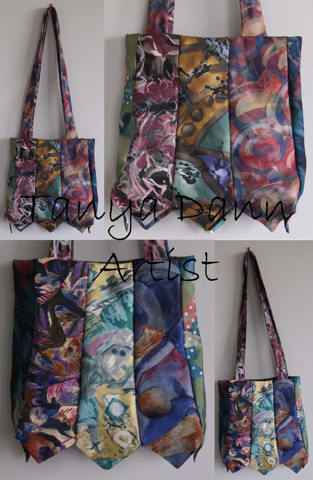 Art by Tanya Dann Tie Bags 7 NEW patterns