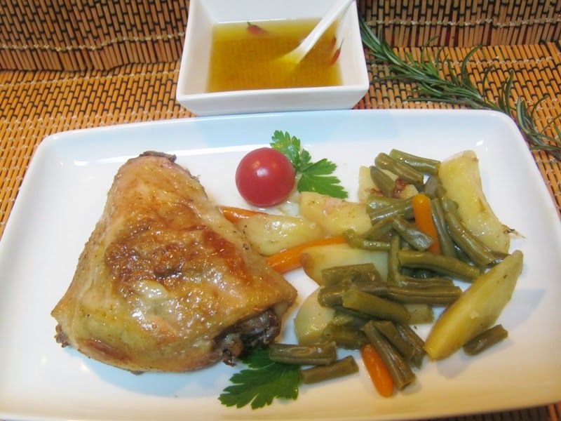 Pulpe marinate cu lamaie la cuptor